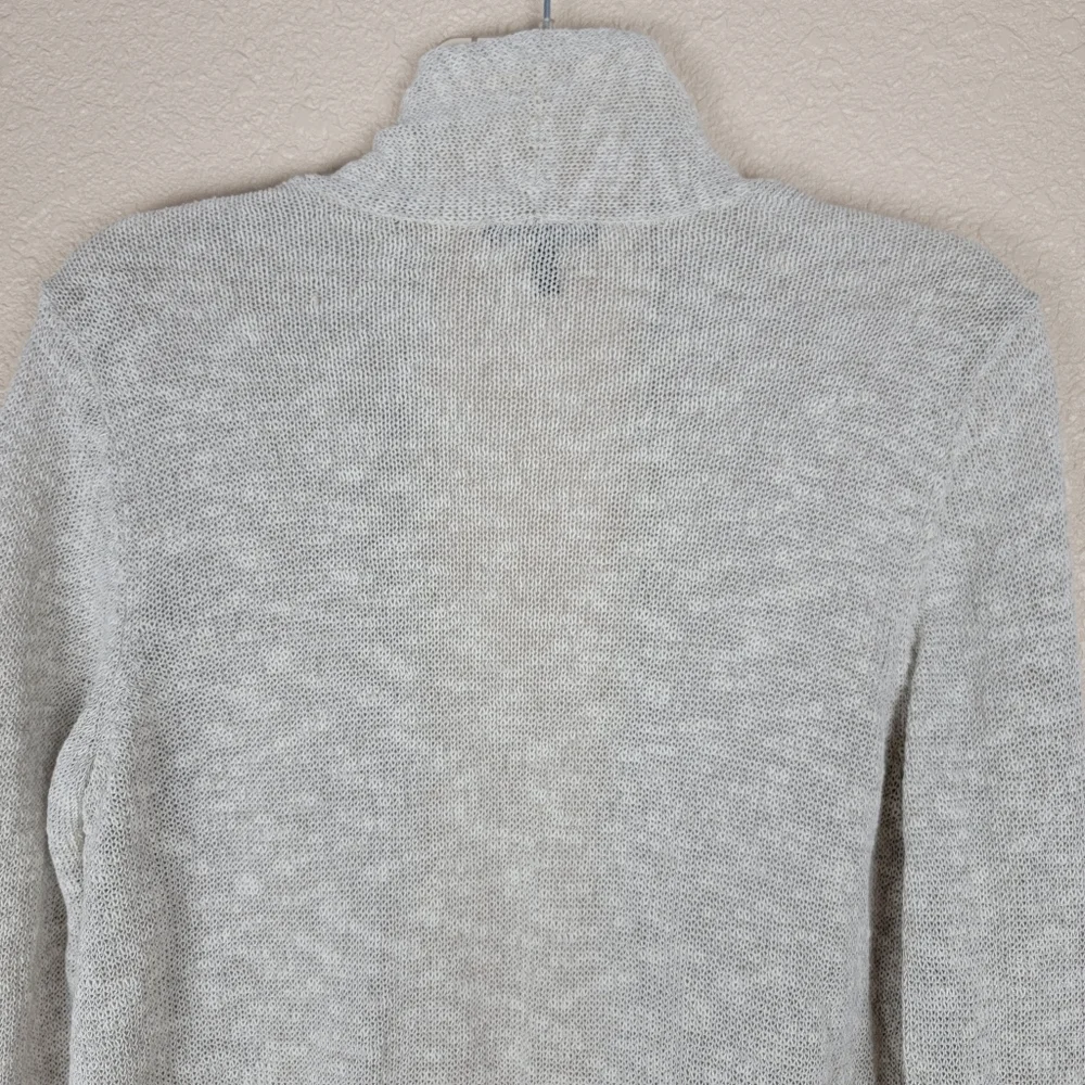 🔥SALE🔥 Eileen Fisher Sweater Cardigan Open Front Linen Langenlook Women Size M - Picture 7 of 9